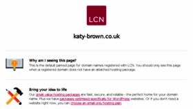 What Katy-brown.co.uk website looked like in 2018 (5 years ago)