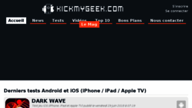 What Kickmygeek.com website looked like in 2018 (5 years ago)