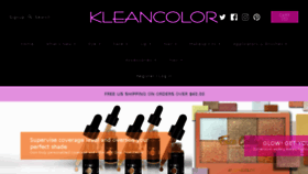 What Kleancolor.com website looked like in 2018 (5 years ago)