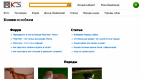 What Koshki-sobaki.com website looked like in 2018 (5 years ago)