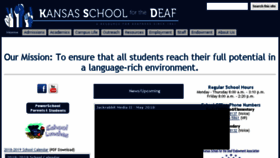 What Ksdeaf.org website looked like in 2018 (5 years ago)