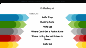 What Knifeshop.nl website looked like in 2018 (5 years ago)