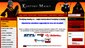 What Kostymy-masky.cz website looked like in 2018 (5 years ago)