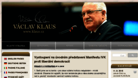 What Klaus.cz website looked like in 2018 (5 years ago)