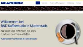 What Kaffeestudio.de website looked like in 2018 (5 years ago)
