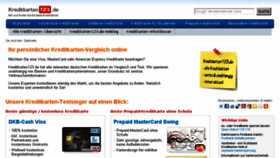 What Kreditkarten123.de website looked like in 2018 (5 years ago)