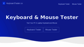 What Keyboardtester.co website looked like in 2018 (5 years ago)