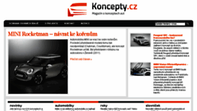 What Koncepty.cz website looked like in 2018 (5 years ago)