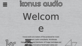 What Konus-audio.com website looked like in 2018 (5 years ago)