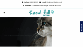 What Knowlhillcattery.co.uk website looked like in 2018 (5 years ago)