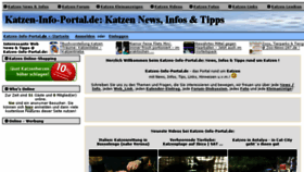 What Katzen-info-portal.de website looked like in 2018 (5 years ago)