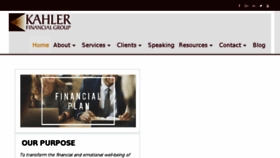What Kahlerfinancialgroup.com website looked like in 2018 (5 years ago)