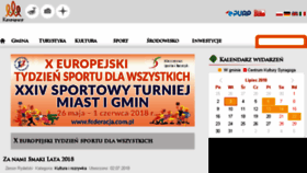 What Koronowo.pl website looked like in 2018 (5 years ago)