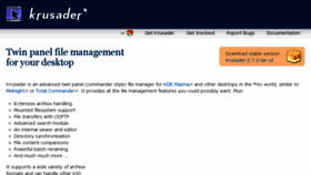 What Krusader.org website looked like in 2018 (5 years ago)