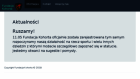 What Kohorta.org website looked like in 2018 (5 years ago)