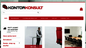 What Kontorkonsult.no website looked like in 2018 (5 years ago)