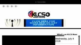 What Klcs.org website looked like in 2018 (5 years ago)