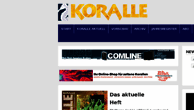 What Koralle-magazin.de website looked like in 2018 (5 years ago)