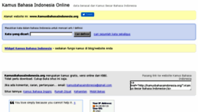 What Kamusbahasaindonesia.org website looked like in 2018 (5 years ago)