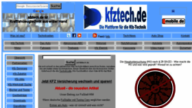 What Kfztech.de website looked like in 2018 (5 years ago)