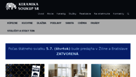 What Keramikasoukup.sk website looked like in 2018 (5 years ago)