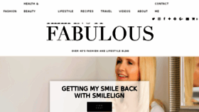 What Keepingitfabulous.com website looked like in 2018 (5 years ago)