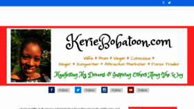 What Keriecooper.com website looked like in 2018 (5 years ago)