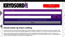 What Krydsord.net website looked like in 2018 (5 years ago)