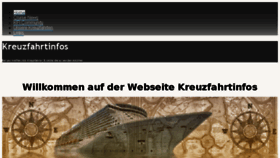 What Kreuzfahrtinfos.at website looked like in 2018 (5 years ago)