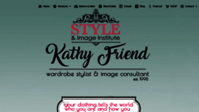 What Kathyfriend.com website looked like in 2018 (5 years ago)