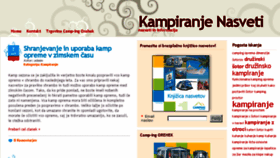 What Kampiranje-nasveti.com website looked like in 2018 (5 years ago)