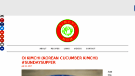 What Kimchimom.com website looked like in 2018 (5 years ago)