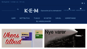What Kem.no website looked like in 2018 (5 years ago)