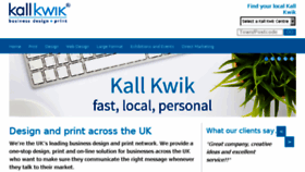 What Kallkwik.co.uk website looked like in 2018 (5 years ago)