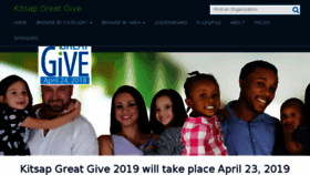 What Kitsapgreatgive.org website looked like in 2018 (5 years ago)