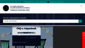 What Klasszisoktatas.hu website looked like in 2018 (5 years ago)