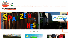 What Kita-spatzennest-bonn.de website looked like in 2018 (8 years ago)