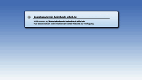 What Kunstakademie-heimbach-eifel.de website looked like in 2018 (5 years ago)