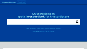 What Kryssordkjempen.no website looked like in 2018 (5 years ago)