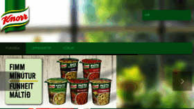 What Knorr.is website looked like in 2018 (5 years ago)