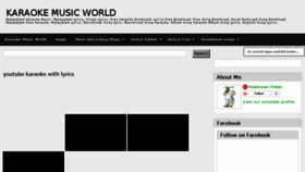 What Karaokemusicworld.blogspot.com website looked like in 2018 (5 years ago)
