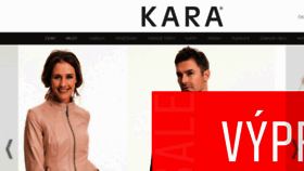 What Kara.cz website looked like in 2018 (5 years ago)