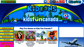 What Kidsfuncanada.com website looked like in 2018 (5 years ago)