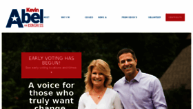 What Kevinabelforcongress.com website looked like in 2018 (5 years ago)