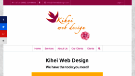 What Kiheiwebdesign.com website looked like in 2018 (5 years ago)