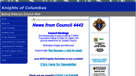 What Kofc4442.org website looked like in 2018 (5 years ago)