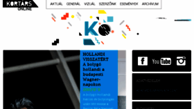 What Kortarsonline.hu website looked like in 2018 (5 years ago)