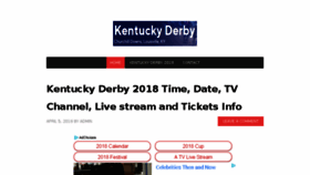What Kentuckyderbytime.net website looked like in 2018 (5 years ago)