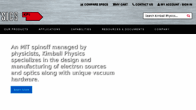 What Kimballphysics.com website looked like in 2018 (5 years ago)