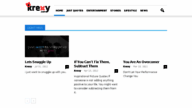 What Krexy.com website looked like in 2018 (5 years ago)